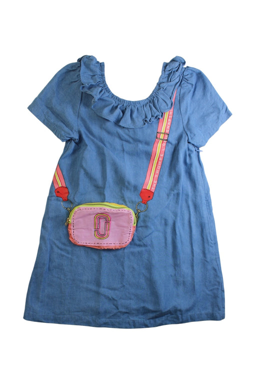 A Blue Short Sleeve Dresses from The Marc Jacobs in size 6T for girl. (Front View)