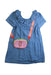 A Blue Short Sleeve Dresses from The Marc Jacobs in size 6T for girl. (Front View)