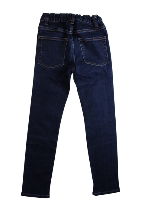 A Navy Jeans from Crewcuts in size 7Y for girl. (Back View)