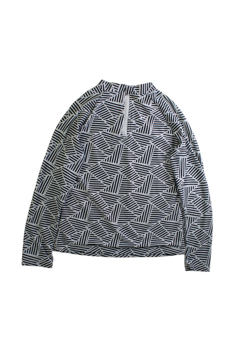 A Black Rash Guards from August Society in size 8Y for girl. (Back View)