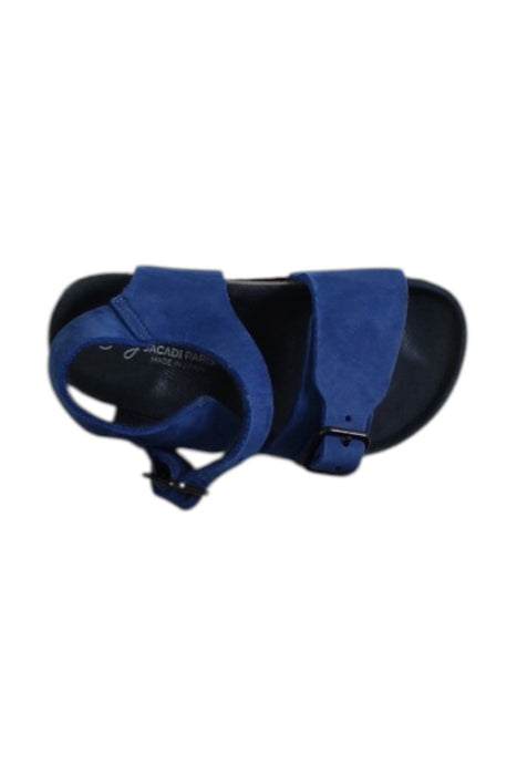 A Blue Sandals from Jacadi in size 18-24M for boy. (Front View)