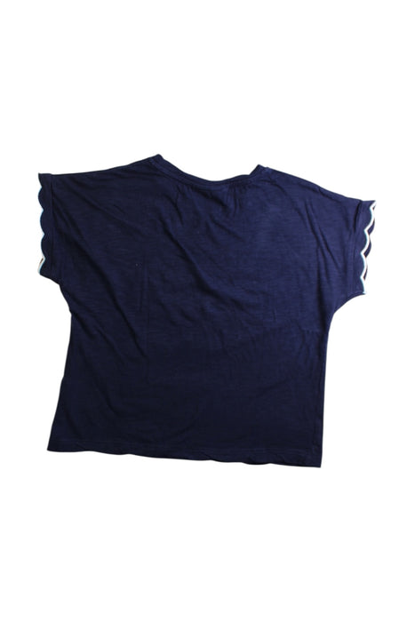 A Navy Sleeveless Tops from Seed in size 5T for girl. (Back View)