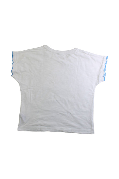 A White Short Sleeve T Shirts from Seed in size 5T for girl. (Back View)