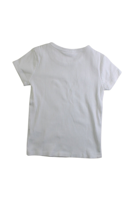 A White Short Sleeve T Shirts from Seed in size 4T for girl. (Back View)