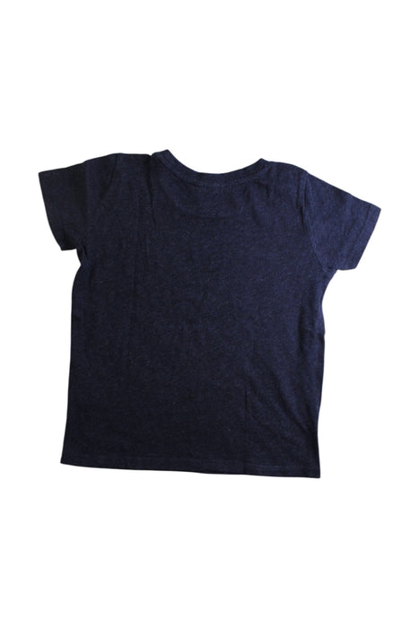 A Navy Short Sleeve T Shirts from Seed in size 4T for neutral. (Back View)
