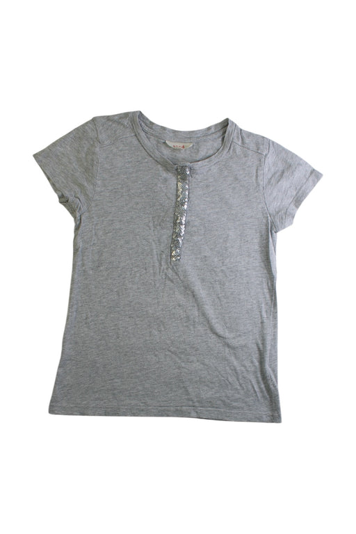 A Grey Short Sleeve T Shirts from Seed in size 7Y for girl. (Front View)