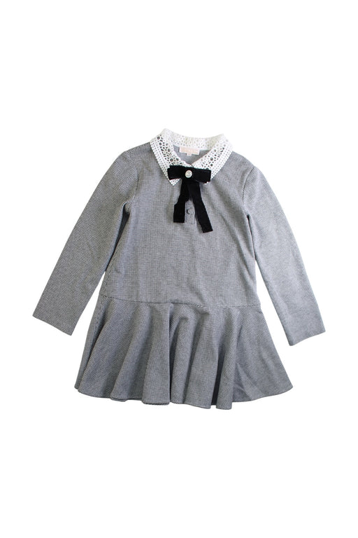 A Grey Long Sleeve Dresses from Nicholas & Bears in size 6T for girl. (Front View)