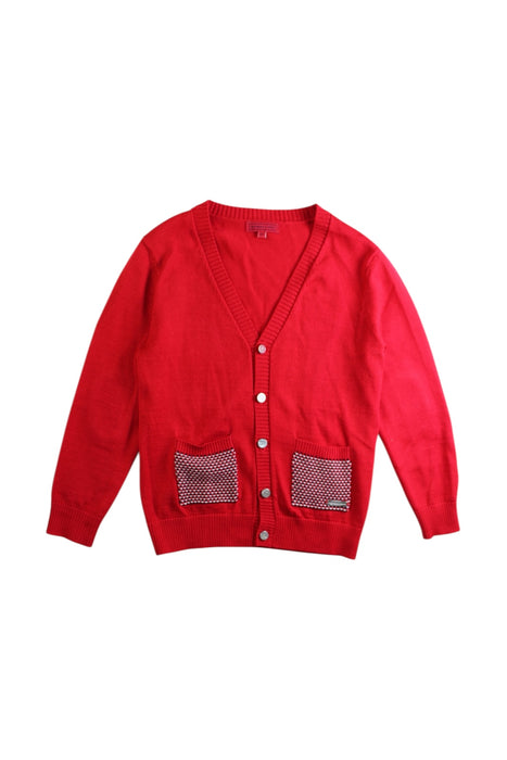 A Red Cardigans from Nicholas & Bears in size 6T for girl. (Front View)