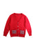 A Red Cardigans from Nicholas & Bears in size 6T for girl. (Front View)