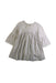 A Ivory Short Sleeve Dresses from Laranjinha in size 5T for girl. (Front View)