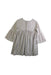 A Ivory Short Sleeve Dresses from Laranjinha in size 5T for girl. (Back View)