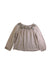 A Beige Long Sleeve Tops from Bonpoint in size 8Y for girl. (Front View)
