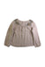 A Beige Long Sleeve Tops from Bonpoint in size 8Y for girl. (Back View)