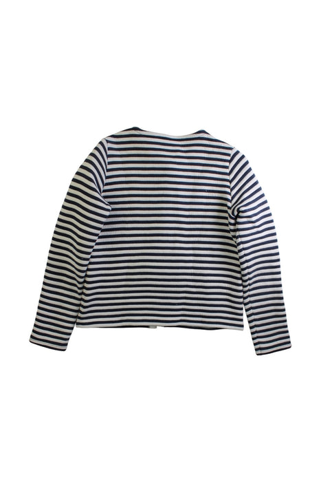 A Navy Cardigans from Petit Bateau in size 10Y for girl. (Back View)