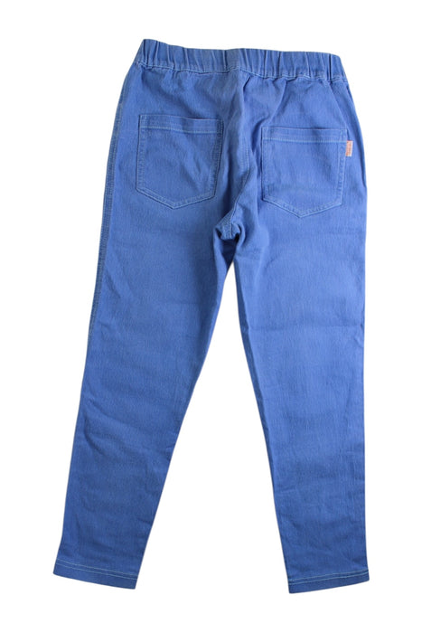 A Blue Casual Pants from As Know As Ponpoko in size 7Y for girl. (Back View)