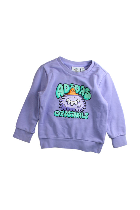 A Purple Crewneck Sweatshirts from Adidas in size 18-24M for boy. (Front View)