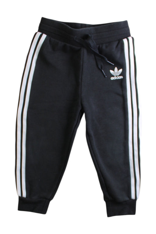 A Black Sweatpants from Adidas in size 18-24M for boy. (Front View)
