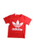 A Red Short Sleeve T Shirts from Adidas in size 2T for neutral. (Front View)