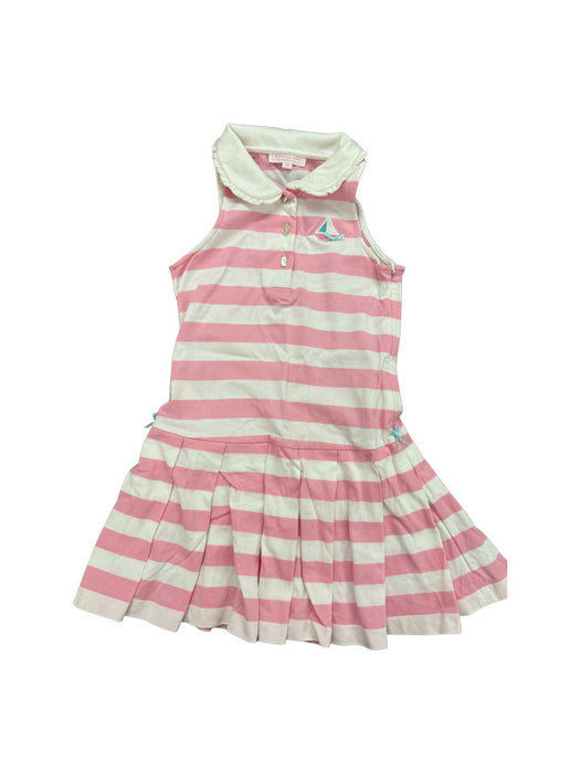 A Pink Sleeveless Dresses from Nicholas & Bears in size 4T for girl. (Front View)