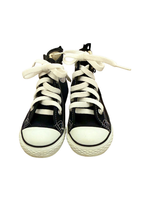 A Black Sneakers from Converse in size 3T for neutral. (Front View)