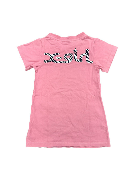 A Pink Short Sleeve Dresses from X-Girl Stages in size 4T for girl. (Back View)