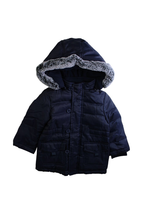 A Navy Puffer/Quilted Coats & Outerwear from Chicco in size 12-18M for boy. (Front View)