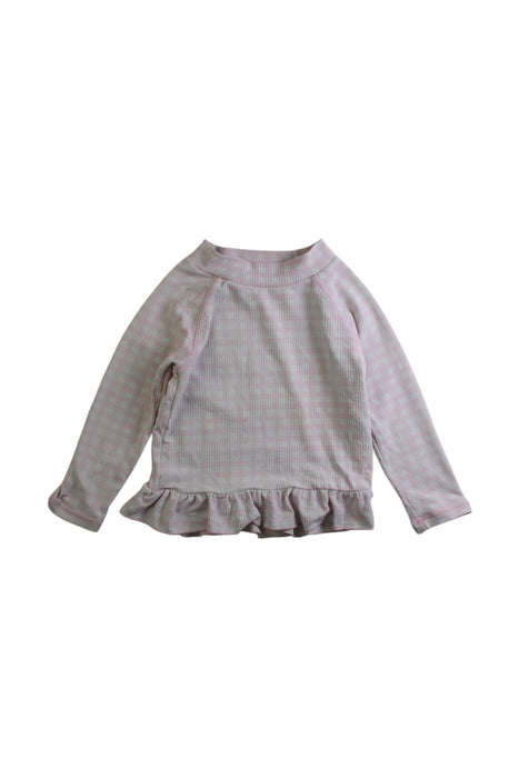 A Pink Long Sleeve Tops from Seed in size 12-18M for girl. (Front View)