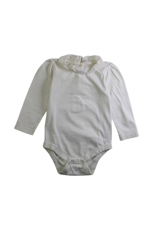 A White Sleeveless Bodysuits from Jojo Maman Bébé in size 12-18M for girl. (Front View)