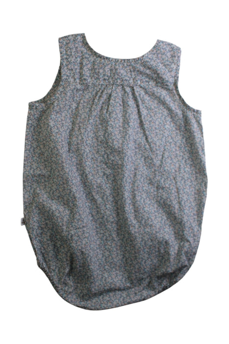A Blue Sleeveless Bodysuits from Bonpoint in size 12-18M for girl. (Back View)