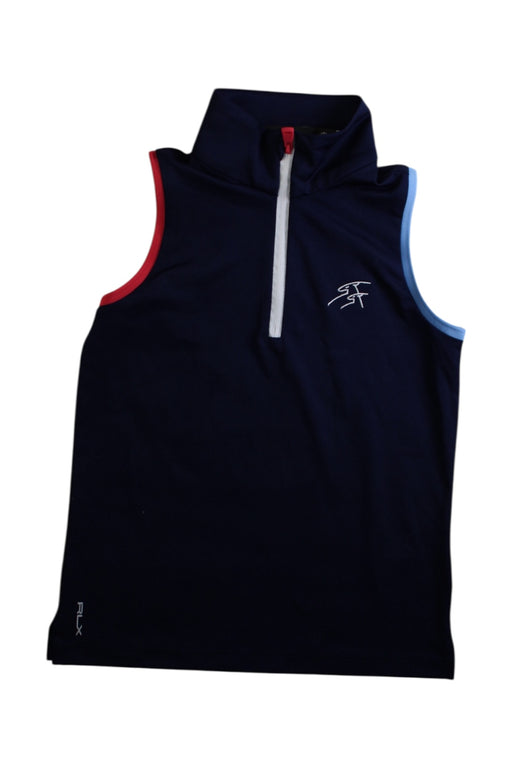 A Navy Active Tops from Ralph Lauren in size 7Y for girl. (Front View)