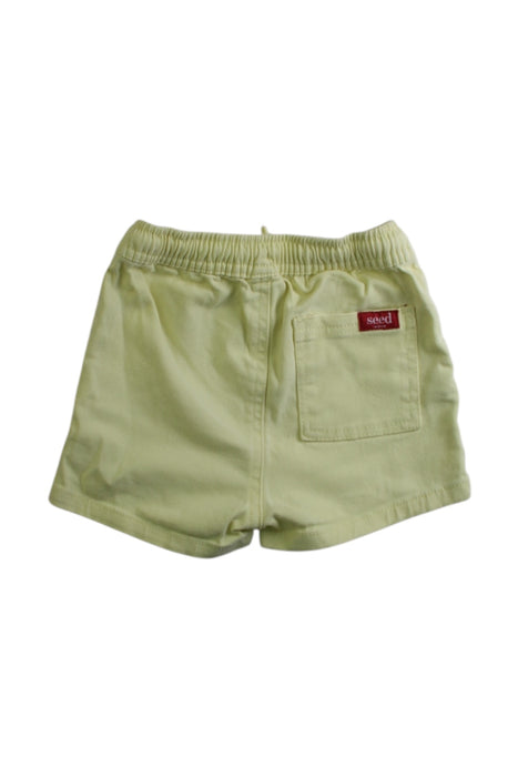 A Yellow Shorts from Seed in size 6-12M for boy. (Back View)