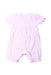 A Pink Short Sleeve Rompers from Emile et Rose in size 3-6M for girl. (Back View)