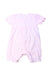 A Pink Short Sleeve Rompers from Emile et Rose in size 3-6M for girl. (Back View)