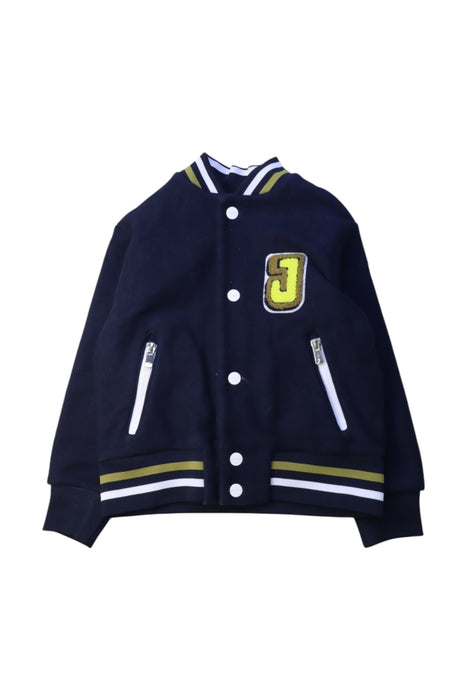 A Navy Lightweight Jackets from Jacadi in size 4T for boy. (Front View)