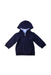 A Navy Hooded Sweatshirts from Jacadi in size 3-6M for boy. (Front View)