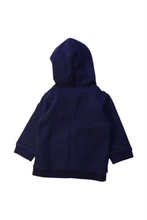 A Navy Hooded Sweatshirts from Jacadi in size 3-6M for boy. (Back View)
