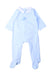 A Blue Onesies from Jacadi in size 3-6M for boy. (Front View)