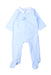 A Blue Onesies from Jacadi in size 3-6M for boy. (Front View)