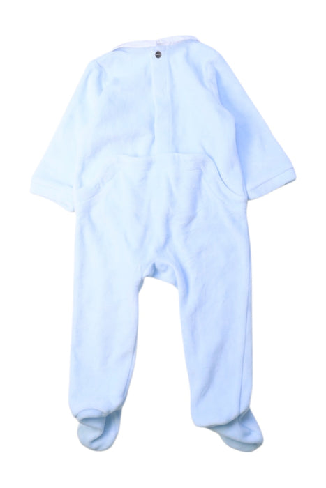 A Blue Onesies from Jacadi in size 3-6M for boy. (Back View)