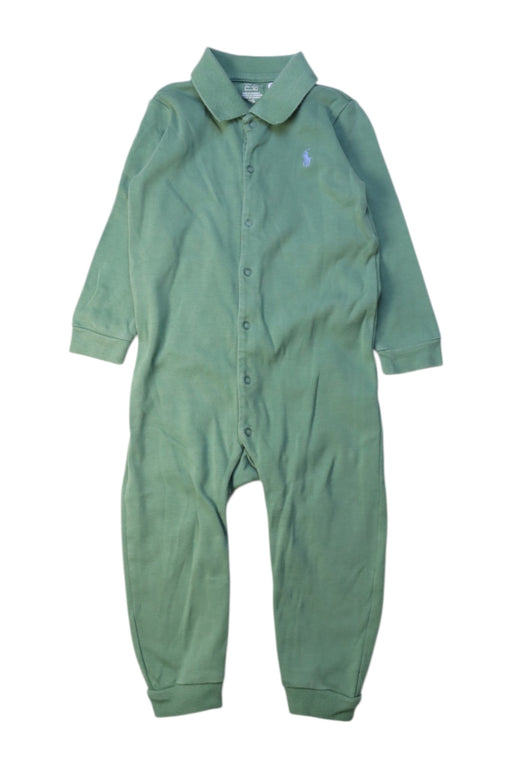A Green Long Sleeve Jumpsuits from Ralph Lauren in size 12-18M for neutral. (Front View)