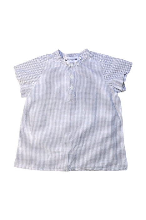 A Blue Short Sleeve Shirts from Bonpoint in size 3T for boy. (Front View)