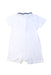 A White Short Sleeve Rompers from Petit Bateau in size 6-12M for boy. (Back View)