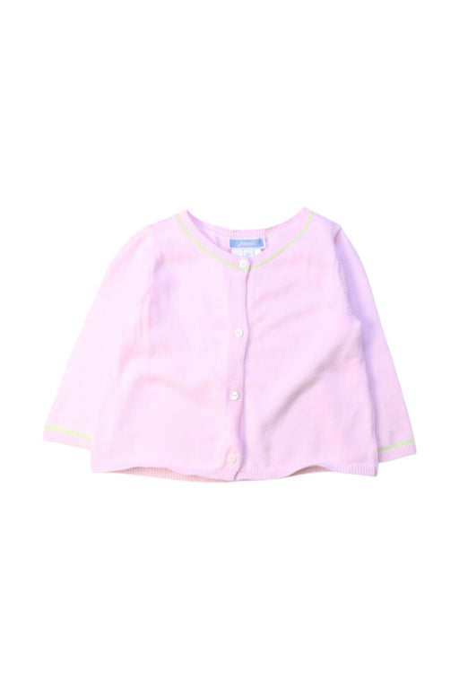 A Pink Cardigans from Jacadi in size 3-6M for girl. (Front View)
