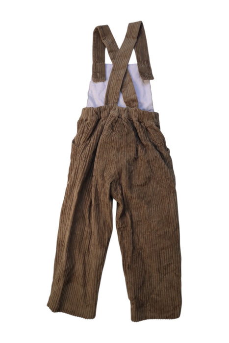 A Brown Long Overalls from Pepa London in size 3T for boy. (Back View)