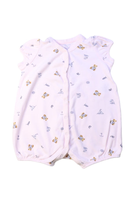 A White Sleeveless Rompers from Ralph Lauren in size 6-12M for girl. (Front View)