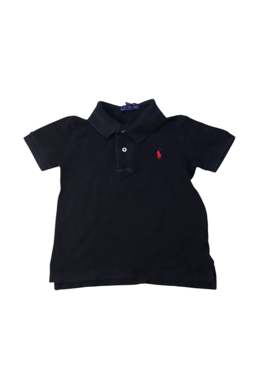 A Navy Short Sleeve Polos from Polo Ralph Lauren in size 2T for boy. (Front View)
