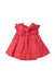 A Red Sleeveless Dresses from Janie & Jack in size 6-12M for girl. (Front View)