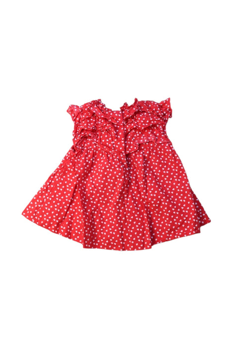 A Red Sleeveless Dresses from Janie & Jack in size 6-12M for girl. (Back View)