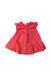 A Red Sleeveless Dresses from Janie & Jack in size 6-12M for girl. (Back View)