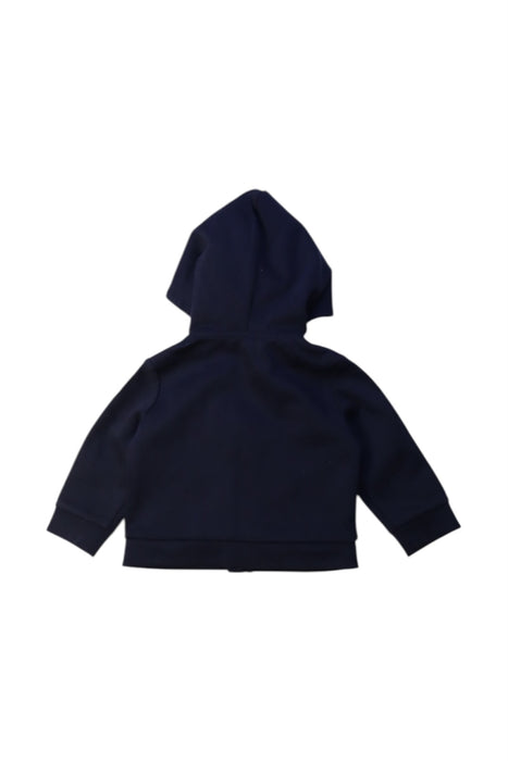 A Navy Hooded Sweatshirts from Armani in size 3-6M for girl. (Back View)